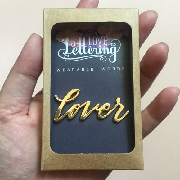 Gold Plated Word Pins - Picture 6 of 6